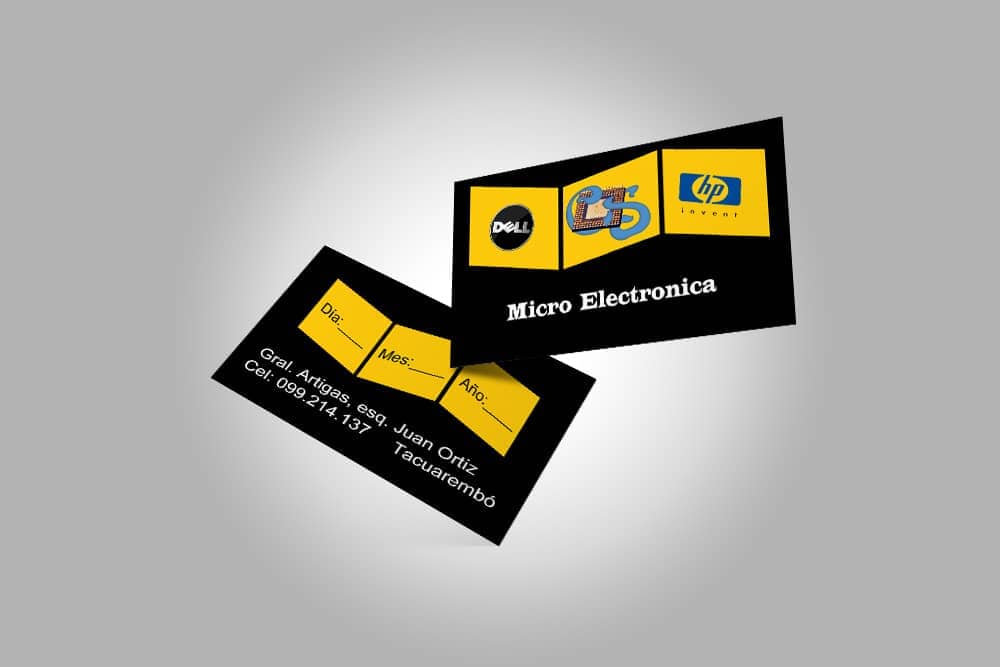 Tarjetas de visita verniz localizado